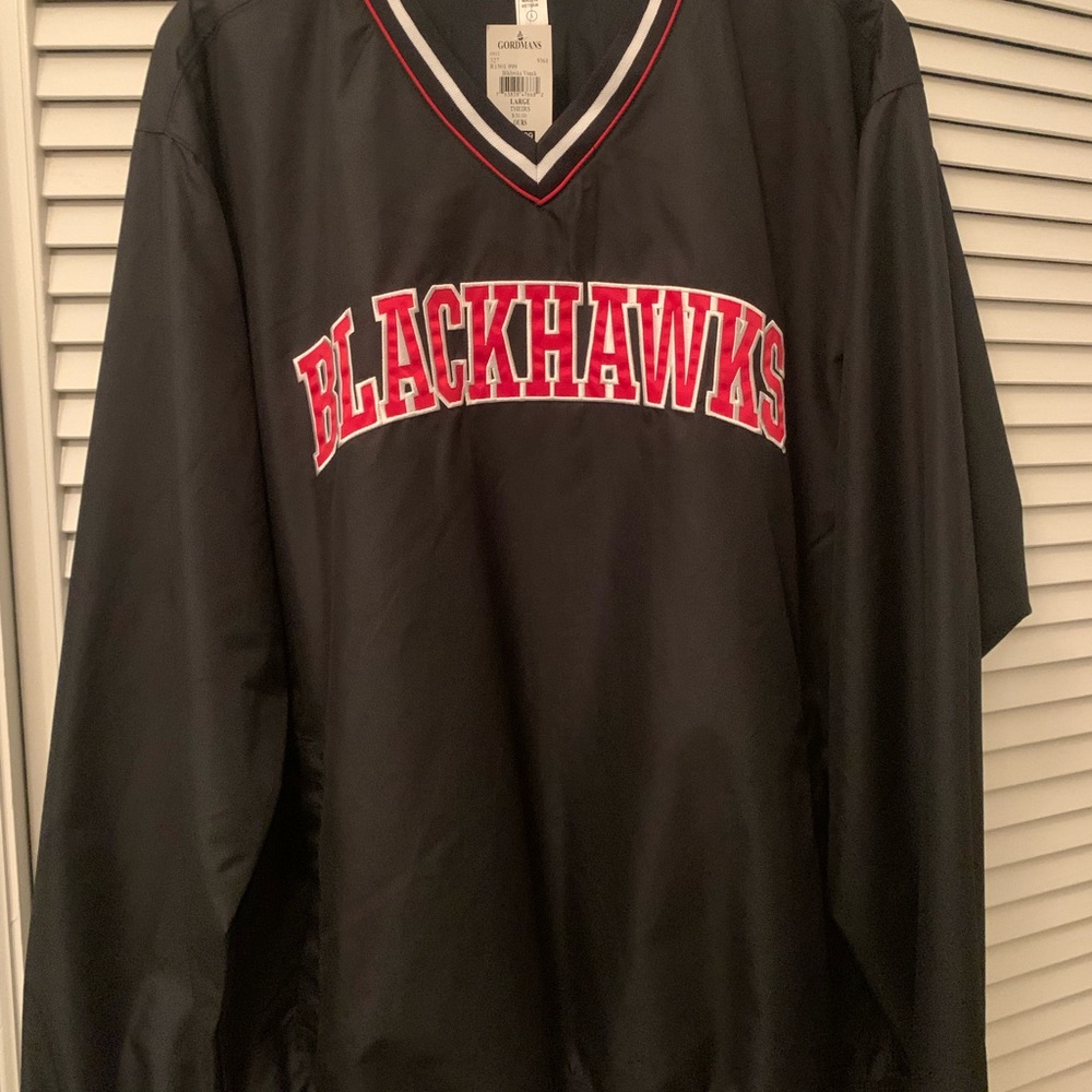 Blackhawks Black Pullover-Size L
